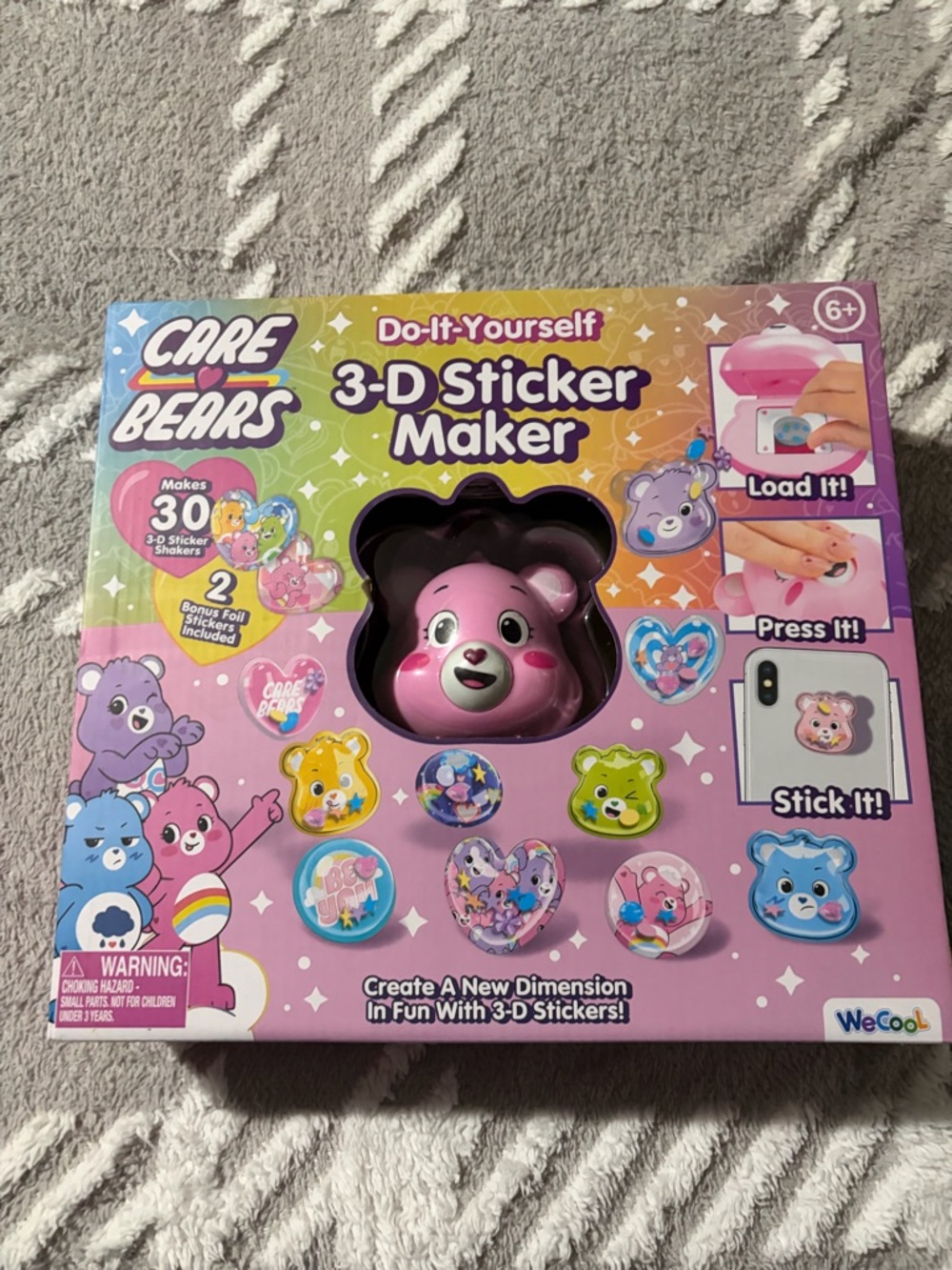 Care Bears Pink 3-D Sticker Maker Kit